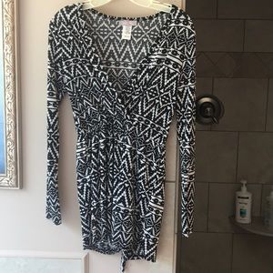 Black and white romper